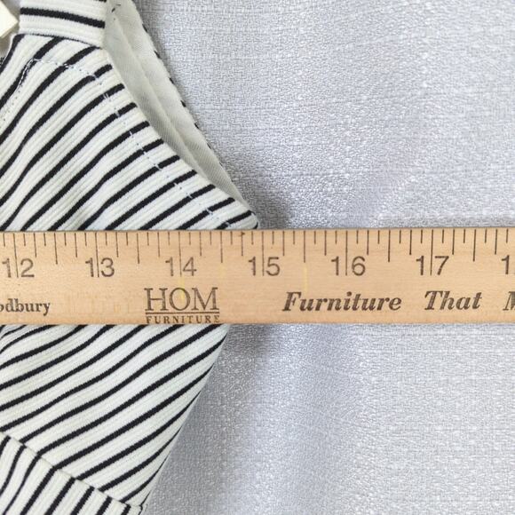 Anthropologie Postmark Dress Womens S Black Stripe Criss Cross Back - Picture 7 of 11